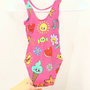 H&M Kids One-Piece Swimsuit in Pink and Orange
